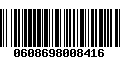 Código de Barras 0608698008416