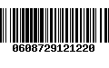 Código de Barras 0608729121220