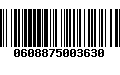 Código de Barras 0608875003630