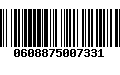 Código de Barras 0608875007331
