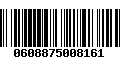 Código de Barras 0608875008161