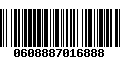 Código de Barras 0608887016888
