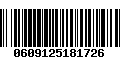 Código de Barras 0609125181726