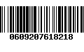 Código de Barras 0609207618218