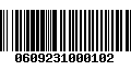 Código de Barras 0609231000102