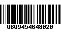 Código de Barras 0609454648020