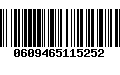 Código de Barras 0609465115252