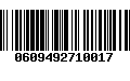 Código de Barras 0609492710017