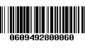 Código de Barras 0609492800060