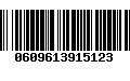 Código de Barras 0609613915123