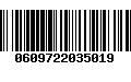 Código de Barras 0609722035019