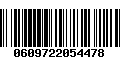 Código de Barras 0609722054478