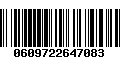 Código de Barras 0609722647083