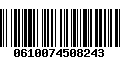 Código de Barras 0610074508243