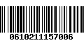 Código de Barras 0610211157006