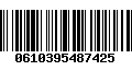 Código de Barras 0610395487425