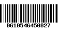 Código de Barras 0610546450827