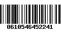 Código de Barras 0610546452241