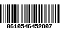 Código de Barras 0610546452807