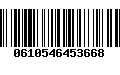 Código de Barras 0610546453668