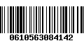 Código de Barras 0610563084142