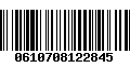 Código de Barras 0610708122845