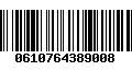 Código de Barras 0610764389008