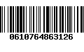 Código de Barras 0610764863126