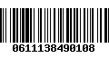 Código de Barras 0611138490108