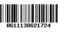 Código de Barras 0611138621724