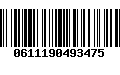 Código de Barras 0611190493475