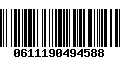 Código de Barras 0611190494588