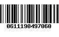 Código de Barras 0611190497060