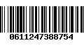 Código de Barras 0611247388754