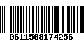 Código de Barras 0611508174256