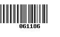 Código de Barras 061186