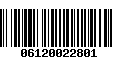 Código de Barras 06120022801