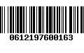 Código de Barras 0612197600163