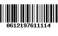 Código de Barras 0612197611114