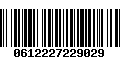 Código de Barras 0612227229029