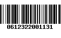 Código de Barras 0612322001131