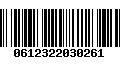 Código de Barras 0612322030261