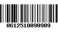 Código de Barras 0612510090909