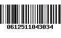 Código de Barras 0612511043034