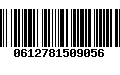 Código de Barras 0612781509056