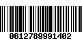 Código de Barras 0612789991402