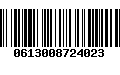 Código de Barras 0613008724023