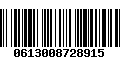 Código de Barras 0613008728915