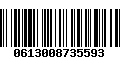 Código de Barras 0613008735593