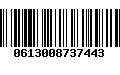 Código de Barras 0613008737443